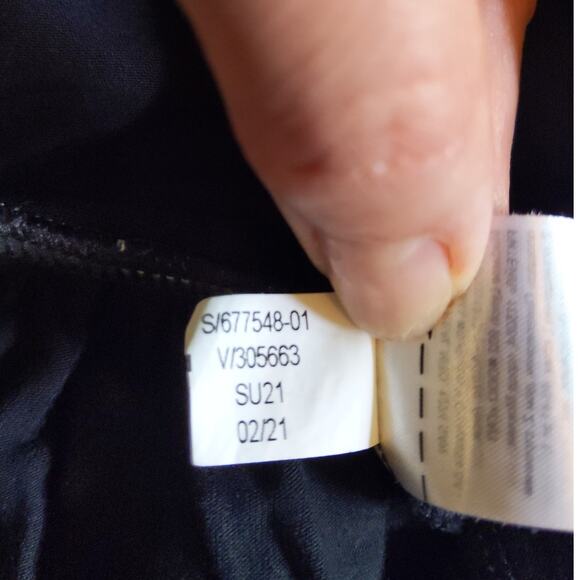 BANANA REPUBLIC Black Tiered Dress Tank Sleeveless Modal Soft Size L Large - Picture 6 of 8